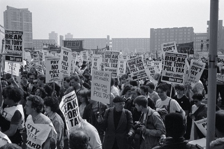 Poll tax demonstrators