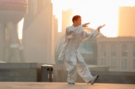 Man performing Tai Chi