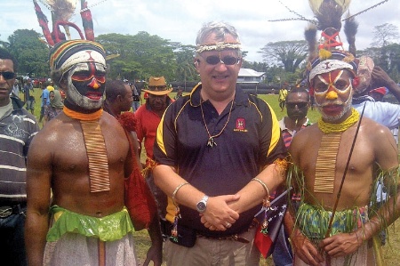 Students in tribal costumes