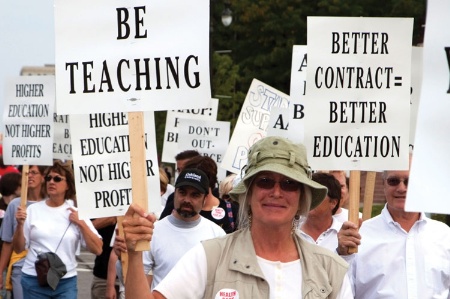 Teachers on strike (10 April 2014)