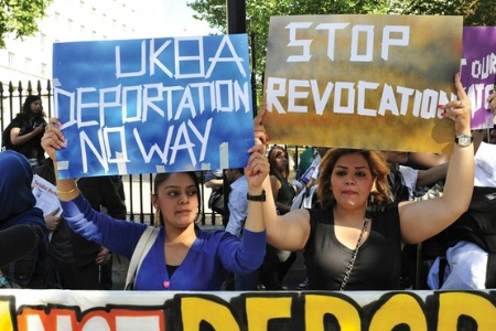 Deportation demonstrators