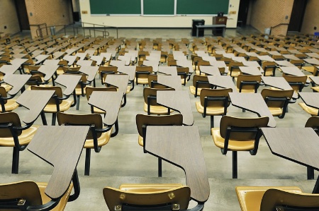 Empty lecture hall