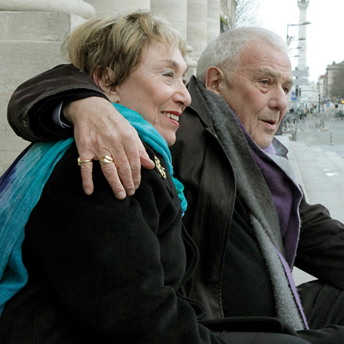 Authors Julia Kristeva and Philippe Sollers