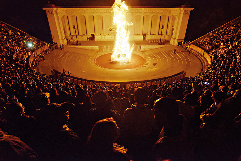 Campus bonfire