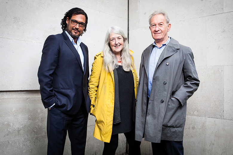 David Olusoga, Mary Beard and Simon Schama