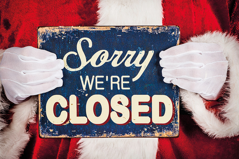 Closed for Christmas