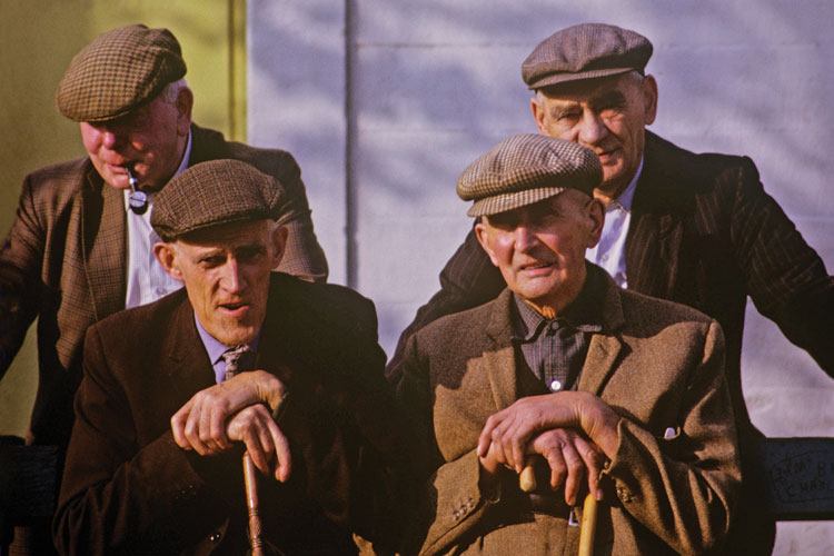 Group of old men, Dumphries, 1995