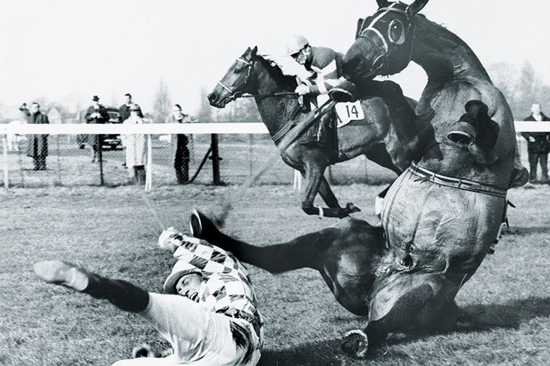 Horse racing fall