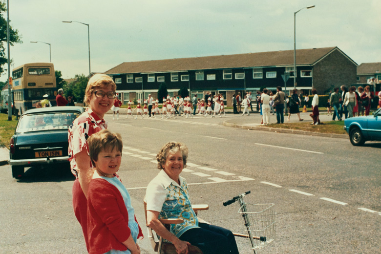 Old photograph of family in East London