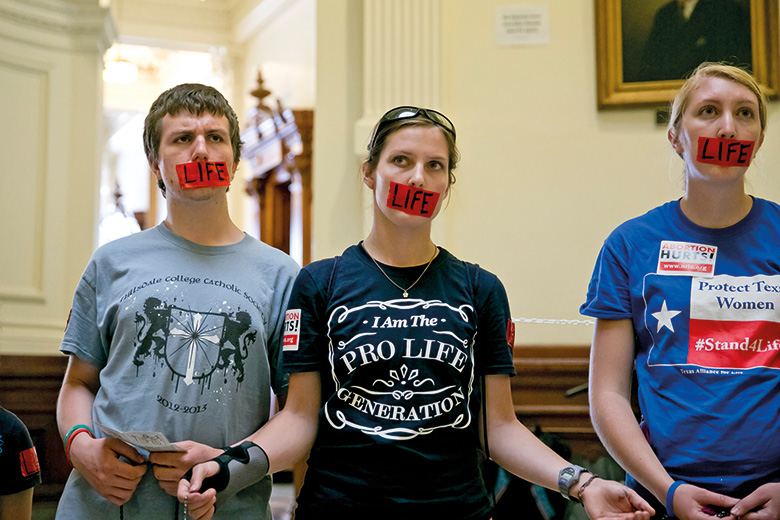 Pro-life protesters