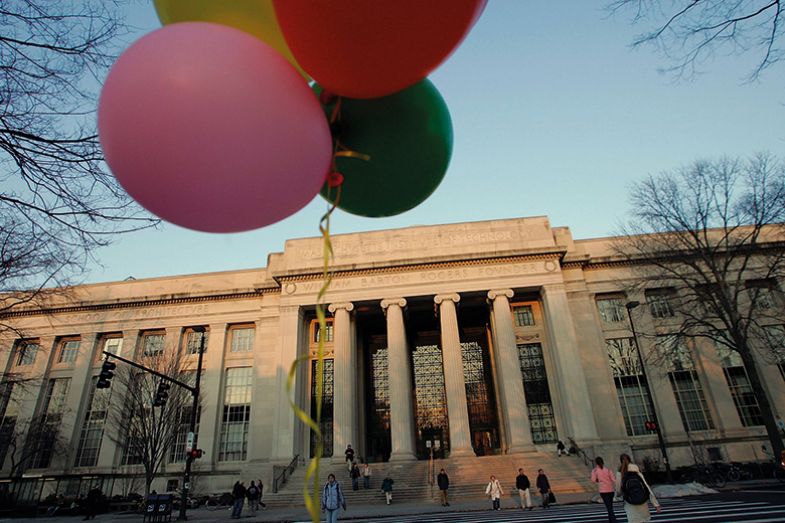 Balloons on campus