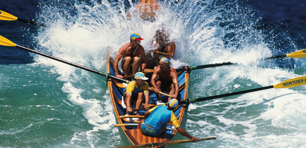 Surfboat race, Sydney, Australia