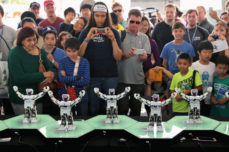 Robots on display