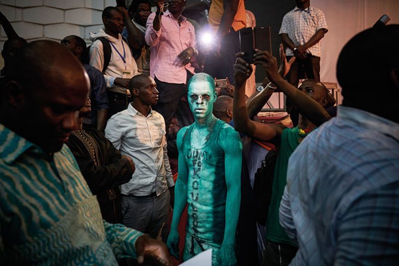 Protester in Mali