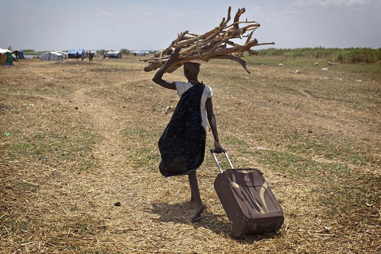 sticks suitcase walking sudan