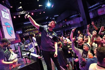 MrBeast takes a selfie onstage during Amazon’s Prime Day to illustrate Students’ influence spurs launch of courses in social media skills