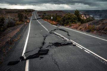 Cracked road