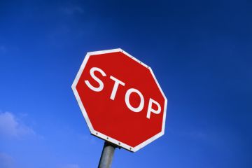 A stop sign