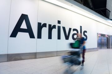 Airport arrivals lounge