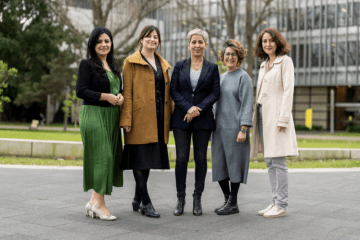 The Jina team, left to right: Maryam Zahid, Samah Shda, Parisa Glass, Sherine Al Shallah and Elnaz Irannezhad