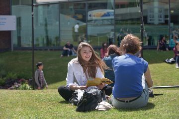 Students on campus