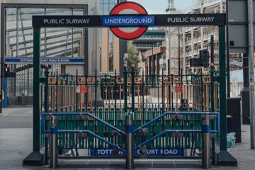 A closed London underground station