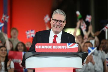 Britain's Labour Party leader Keir Starmer in London on July 5, 2024 as the article describes