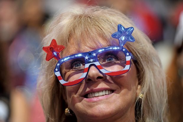 American flag glasses