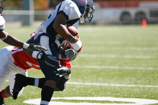 An American football match