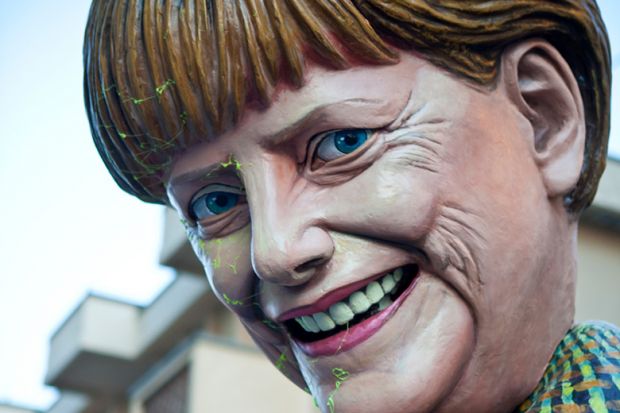 Angela Merkel effigy