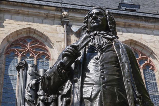 Bach statue in Leipzig