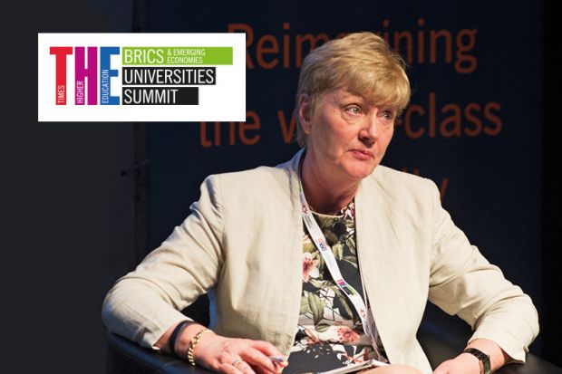 Bairbre Redmond speaking at THE BRICS & Emerging Economies Universties Summit