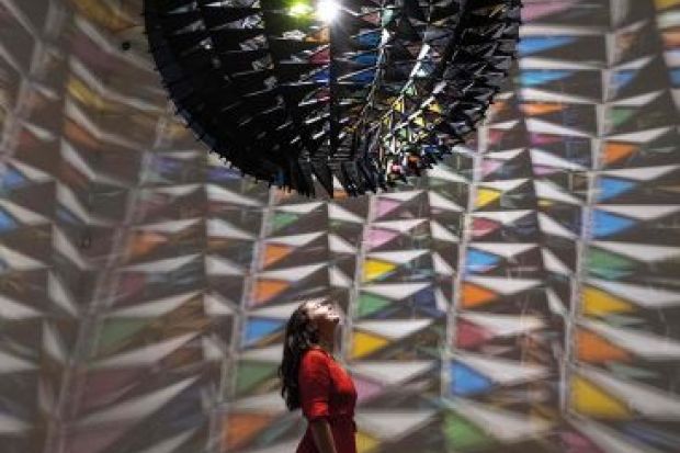 Cold Wind Sphere, by Icelandic/Danish artist Olafur Eliasson, Tate Modern, London.