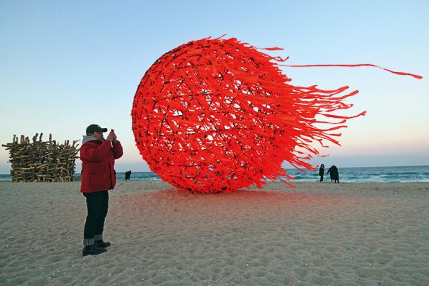 Beach sculpture