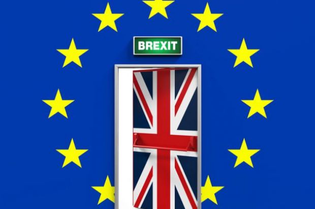 Brexit door illustration