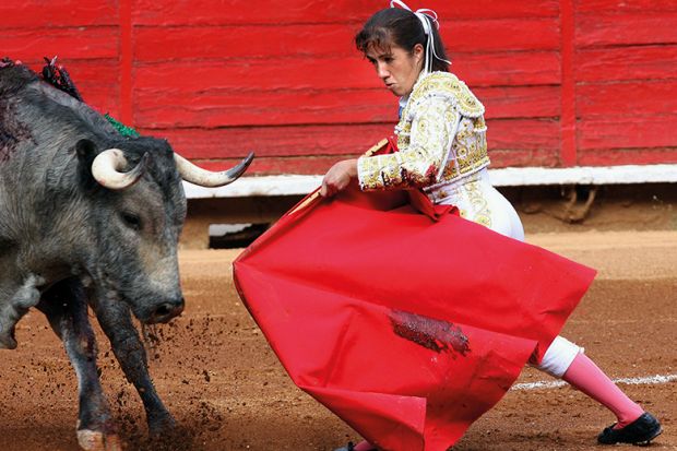 Female bull fighter