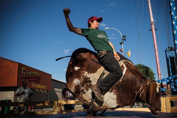 Bucking bronco