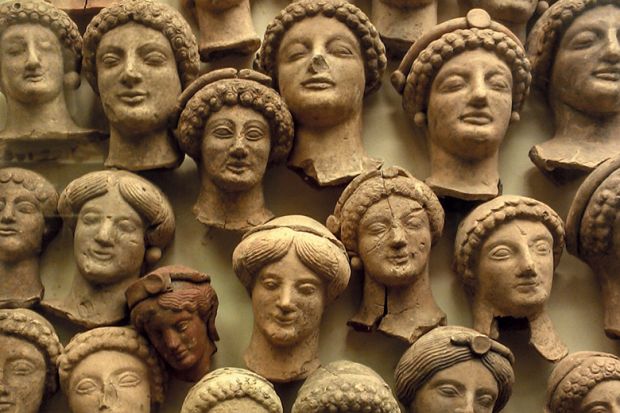 Classical womens heads