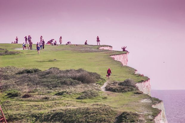 white cliffs