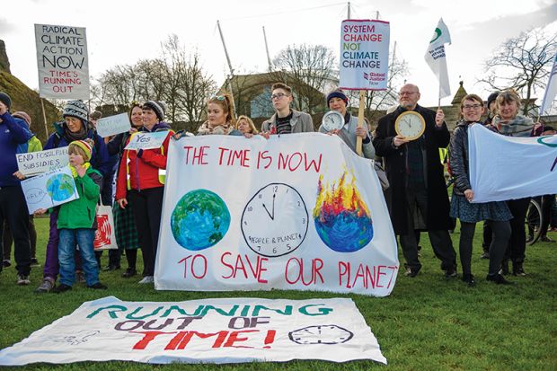 Climate change protest