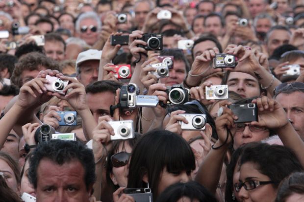 Crowd film on cameras