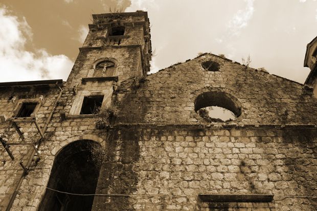 Crumbling church