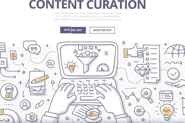 A digital curation concept map illustrating need to redesign higher education away from content production