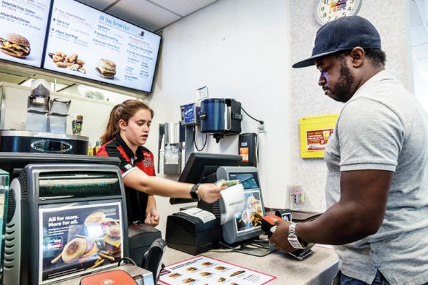 Customer in McDonald's