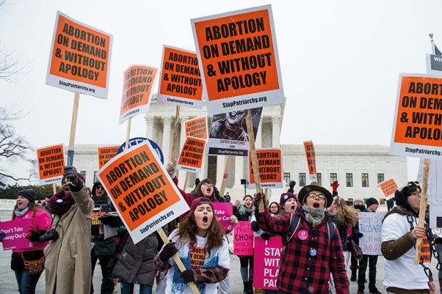 Abortion protest