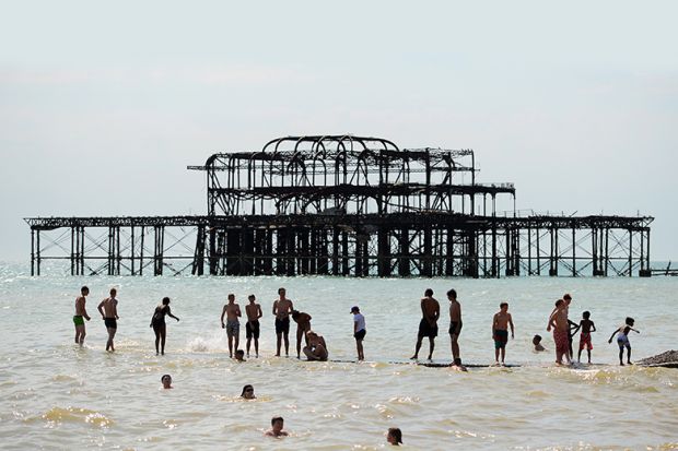 Dilapidated pier