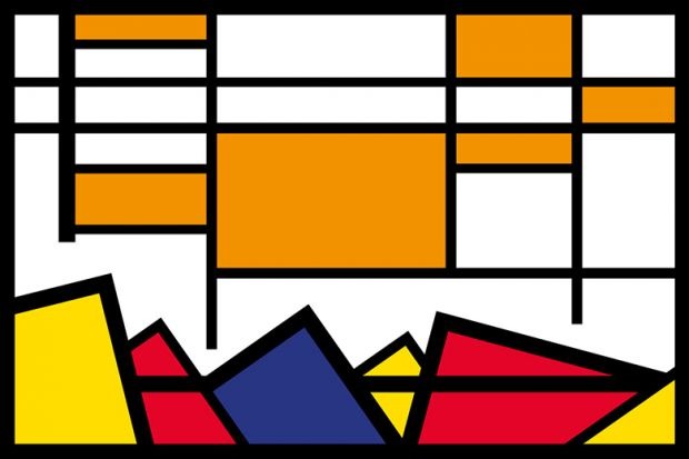 Cover based on Mondrian