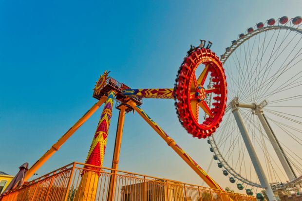 A fairground in China