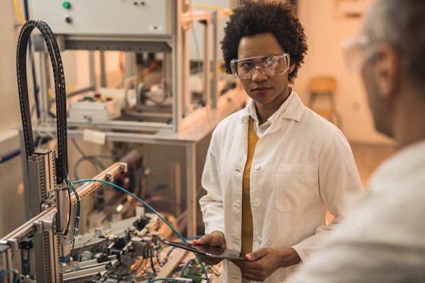 Female scientist