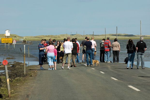 Flooded road